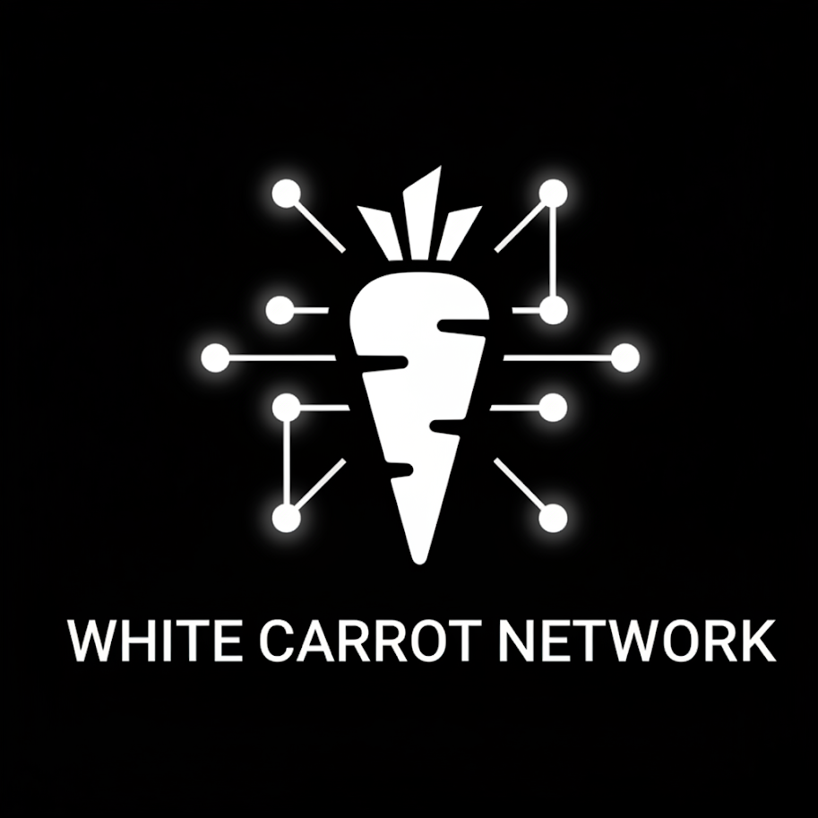 white carrot network logo